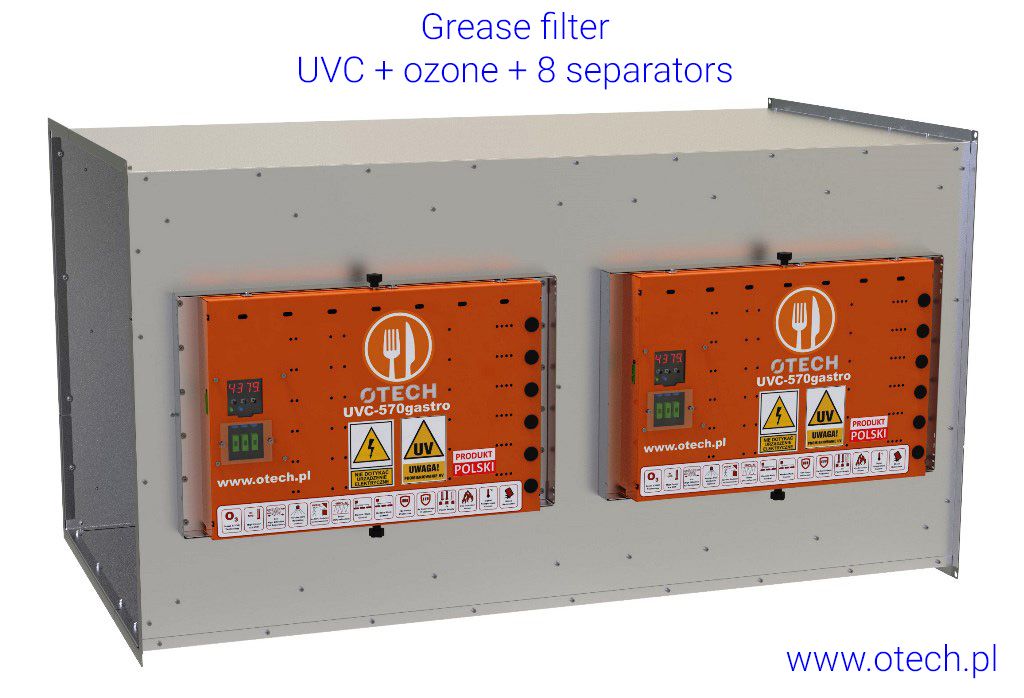 Hood Grease Filter UV, ozone, filtr do okapów ozon lampy UV,odciągi, rekuperacja
